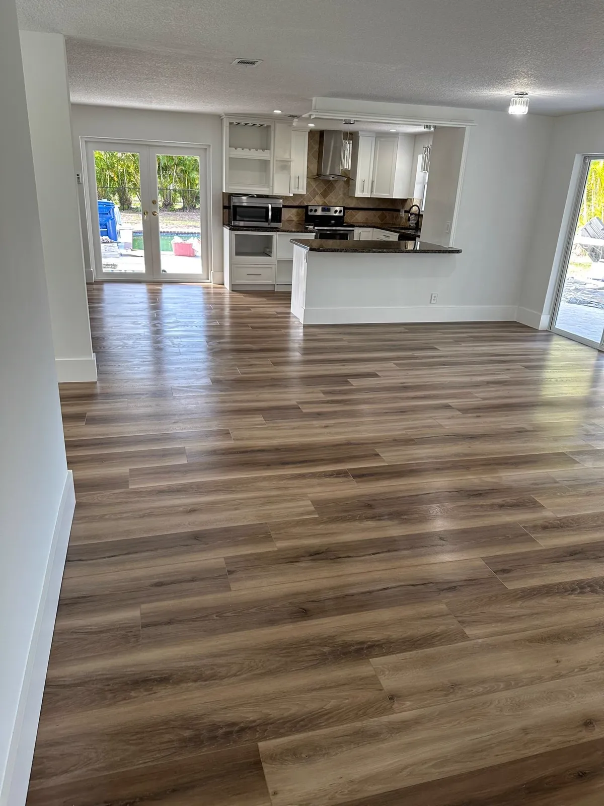 Hardwood flooring installed by D'Landra Wooden Floors in South Florida