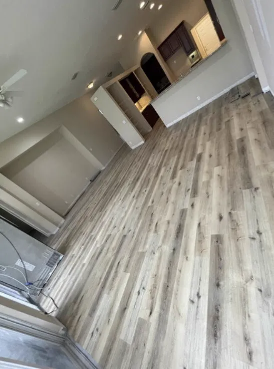 Laminate flooring installed by D'Landra Wooden Floors in South Florida
