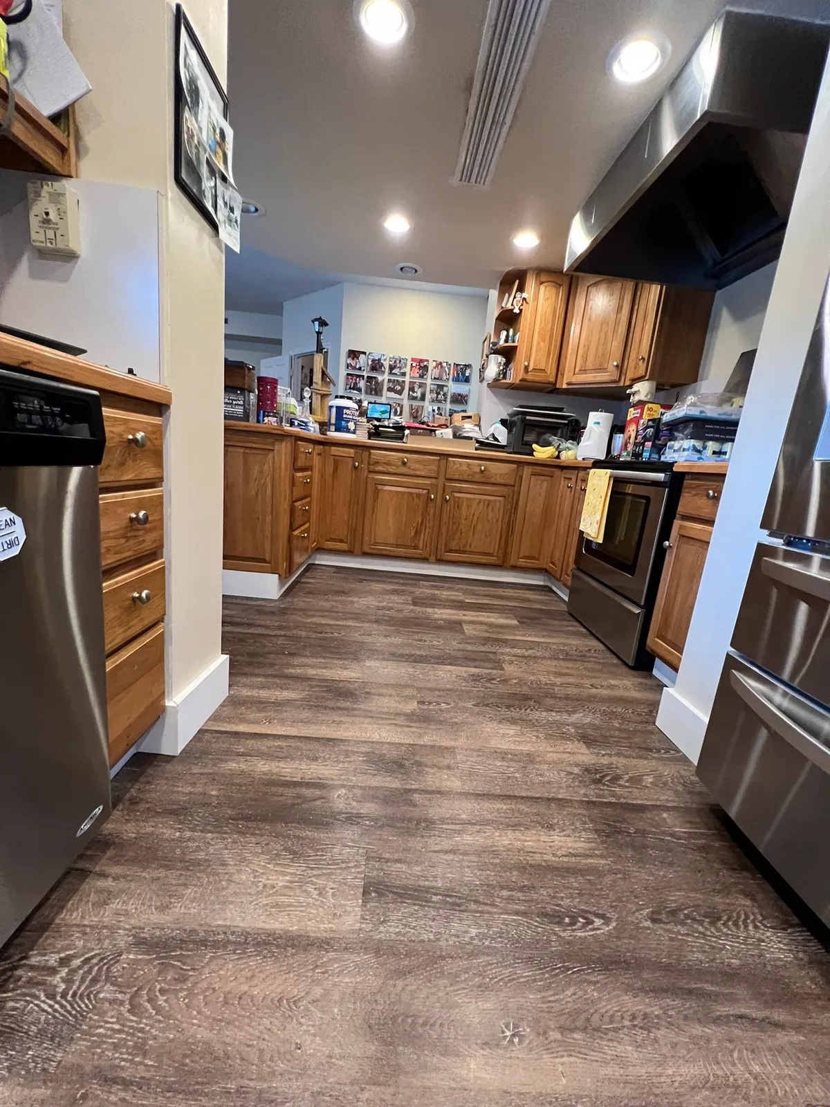 Laminate flooring installed by D'Landra Wooden Floors in South Florida