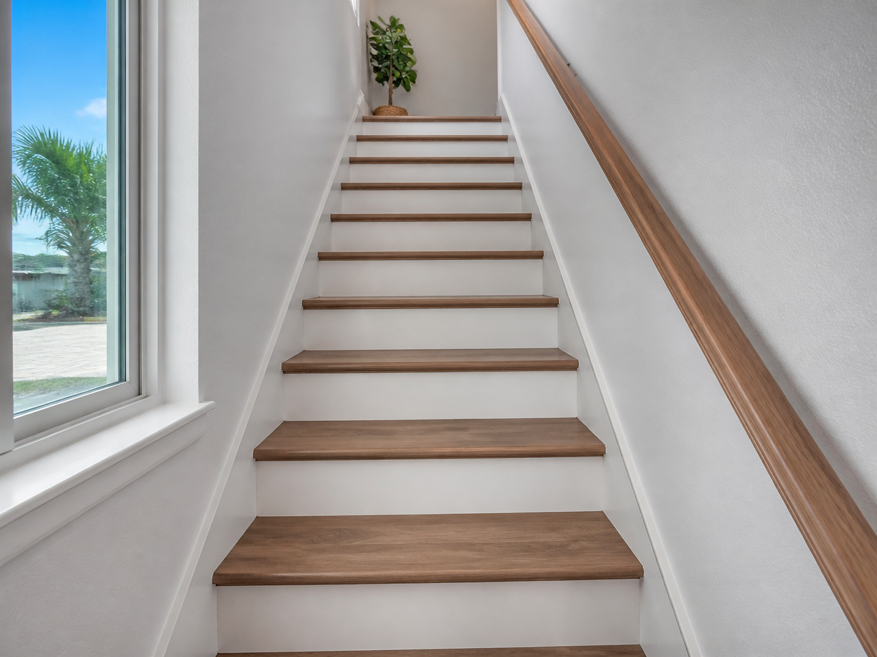 Laminate stairs, installed by D'Landra