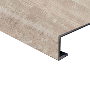 Rustic White Square Stair Nose