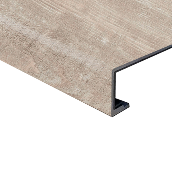 Rustic White Square Stair Nose
