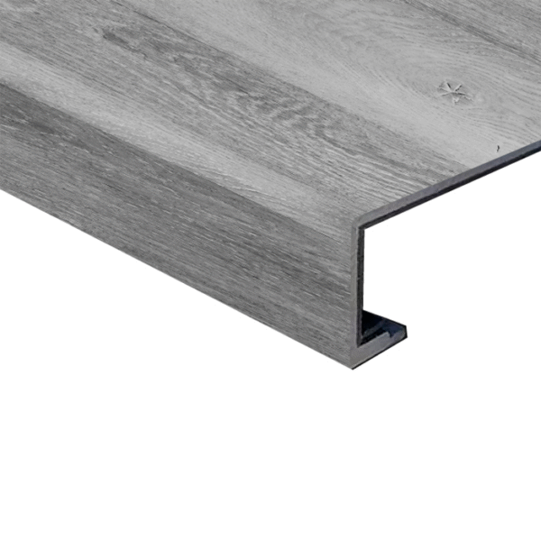 Silver Grey Square Stair Nose