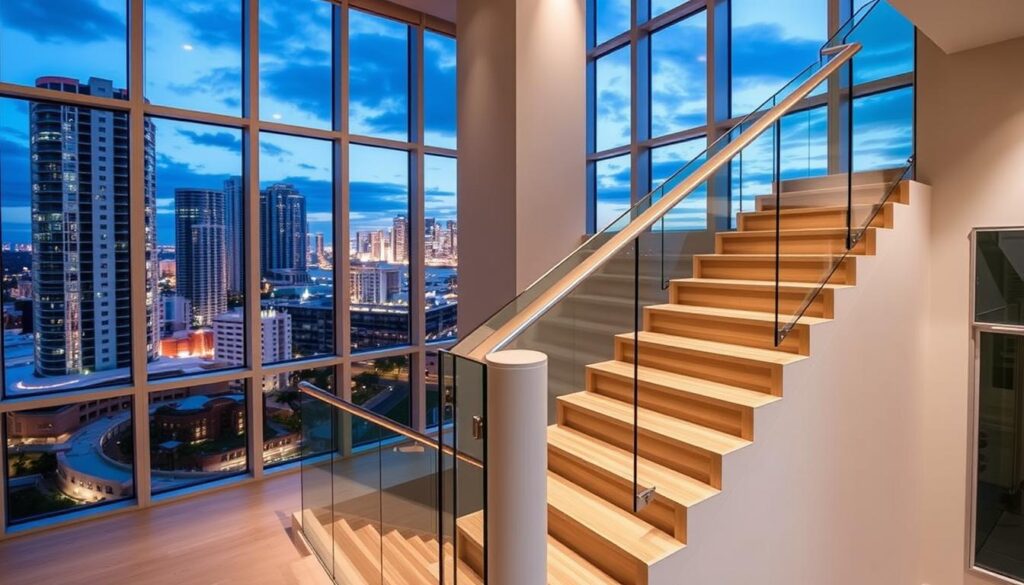 modern staircase remodeling in Miami-Dade County