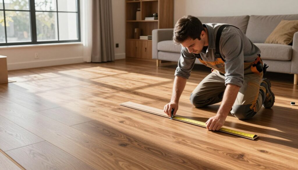 luxury vinyl plank installation